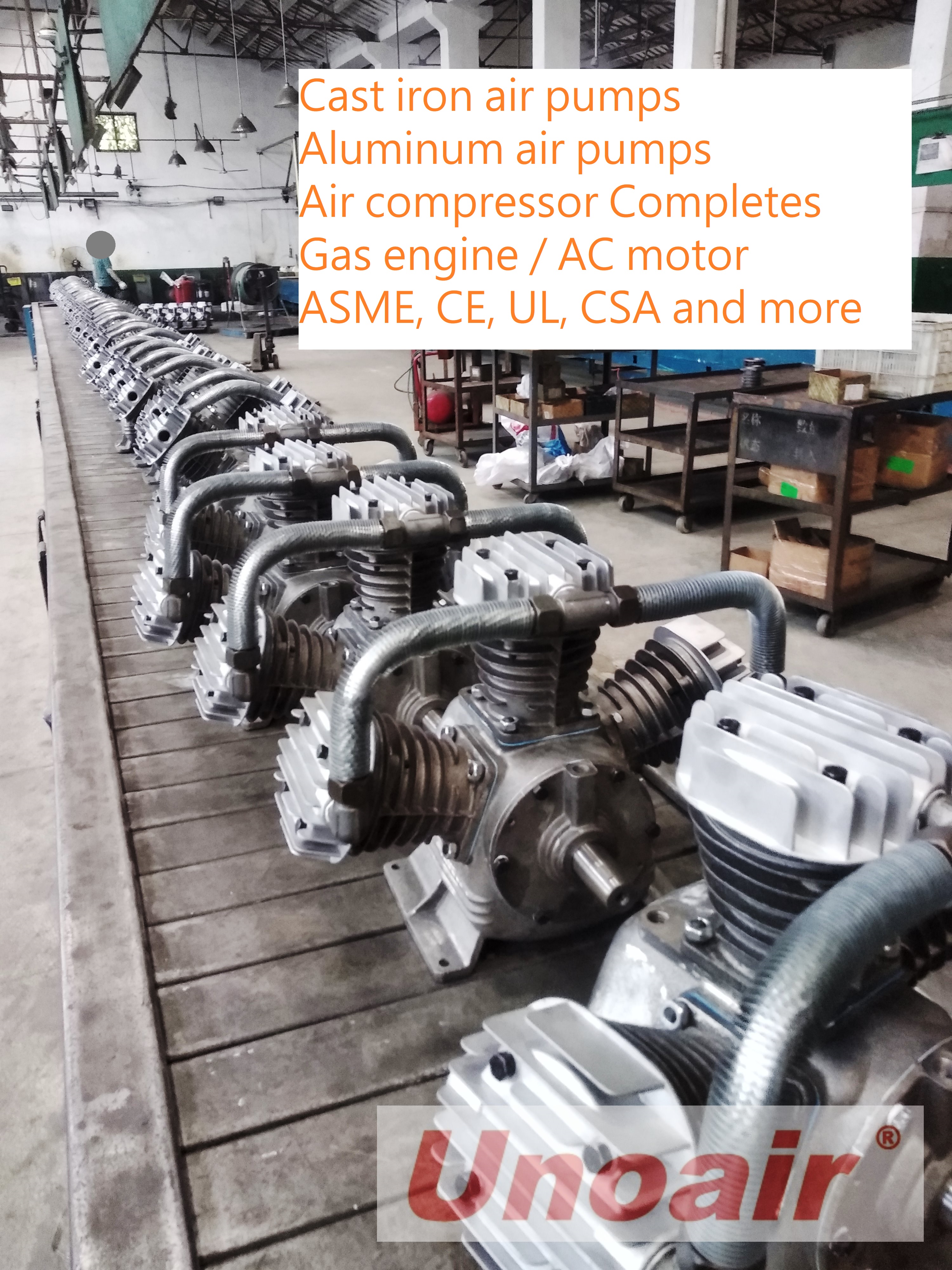 UNOAIR Weekly Update 07/01/2022 Gas engine powered compressors and AC motor compressors